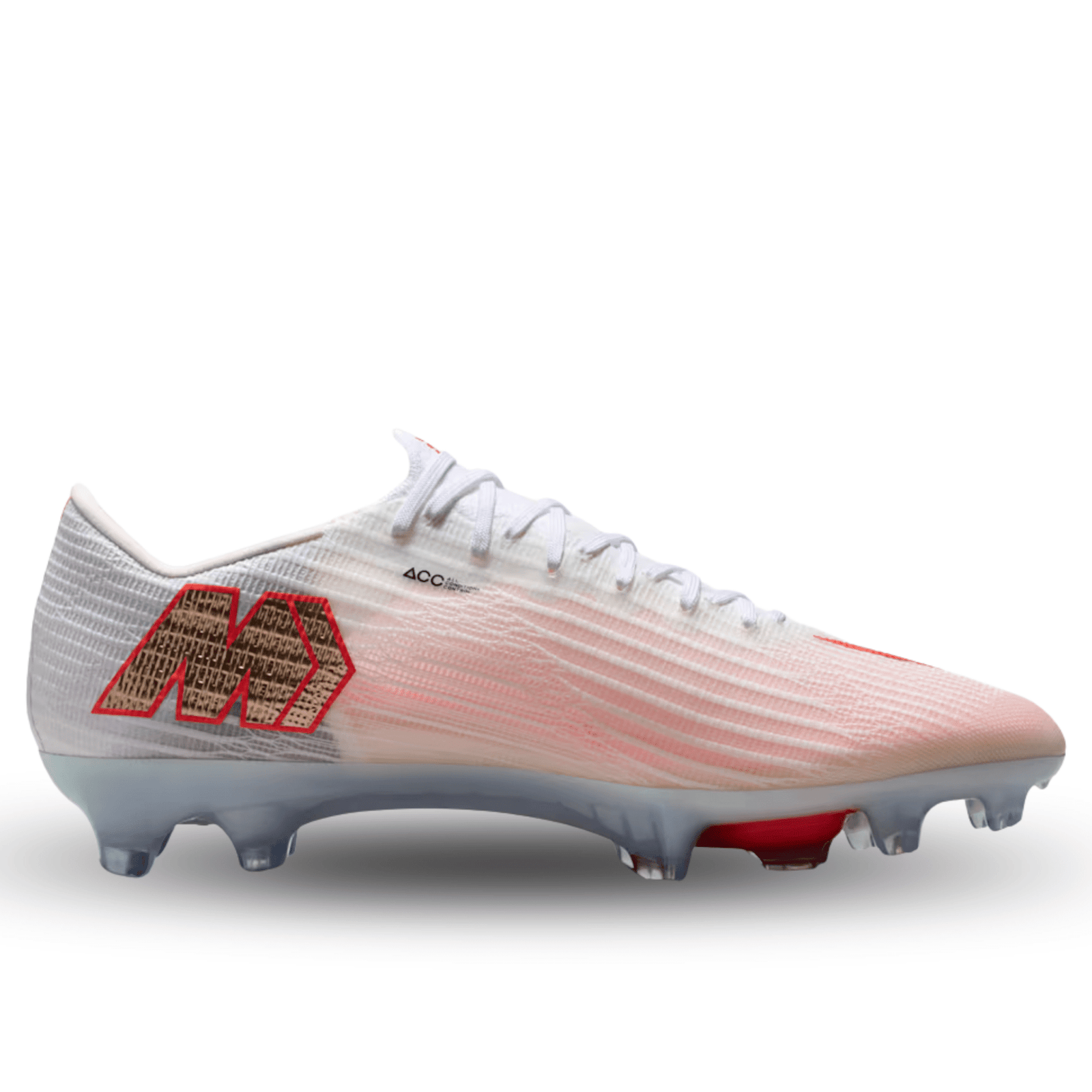 Nike Zoom Superfly 11 Elite FG Soccer Cleats (White/Blur/Bright Crimson) | SoccerWearhouse