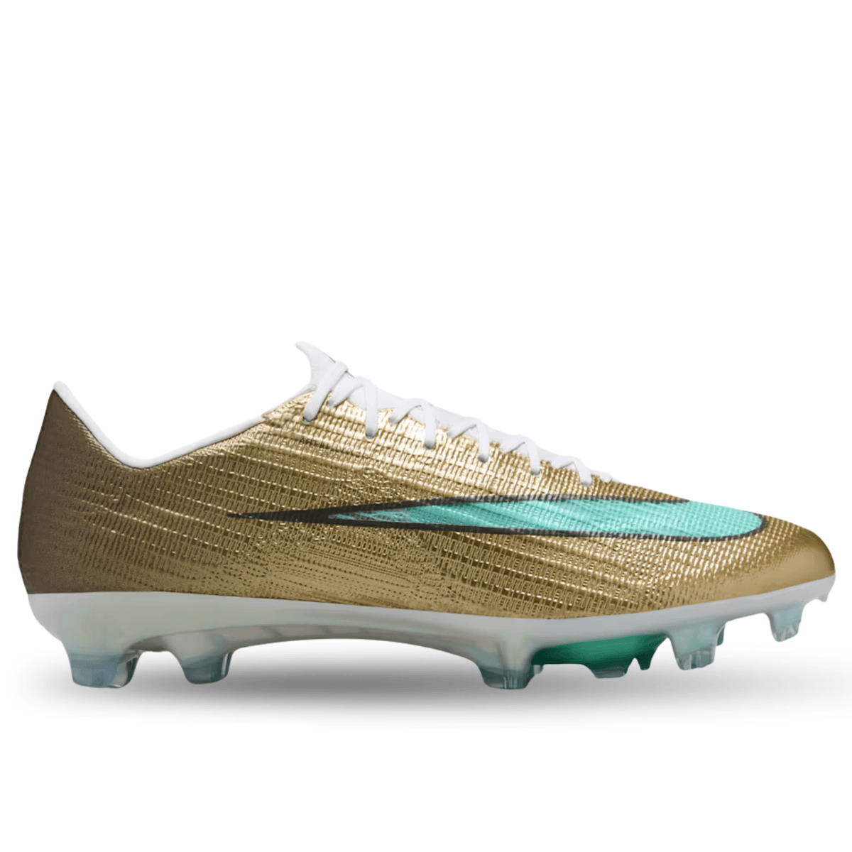 Nike Zoom Superfly 11 Elite KM FG Soccer Cleats (Metallic Gold/Green Glow) | SoccerWearhouse