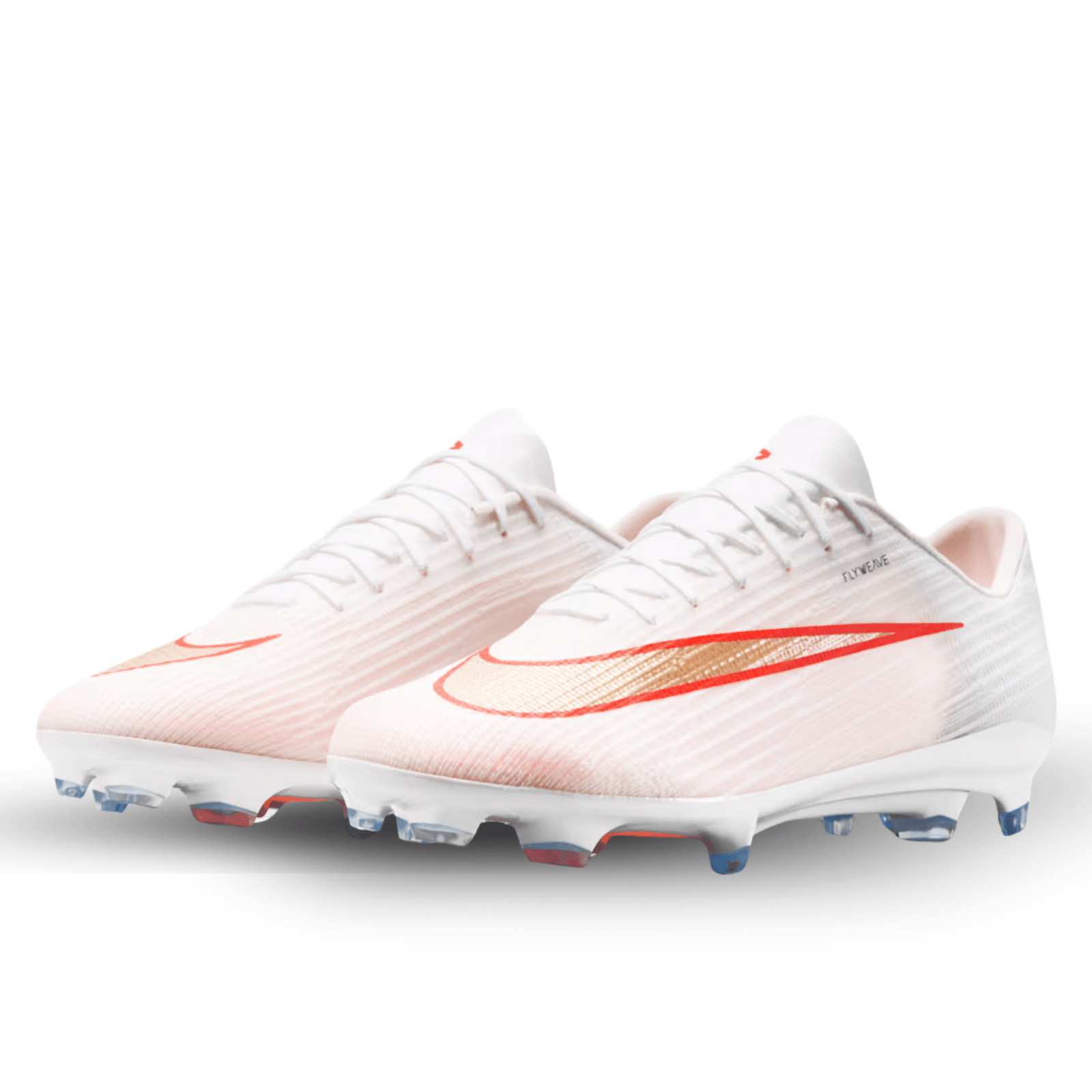 Nike Zoom Superfly 11 Pro FG Soccer Cleats (White/Blur-Bright Crimson) | SoccerWearhouse