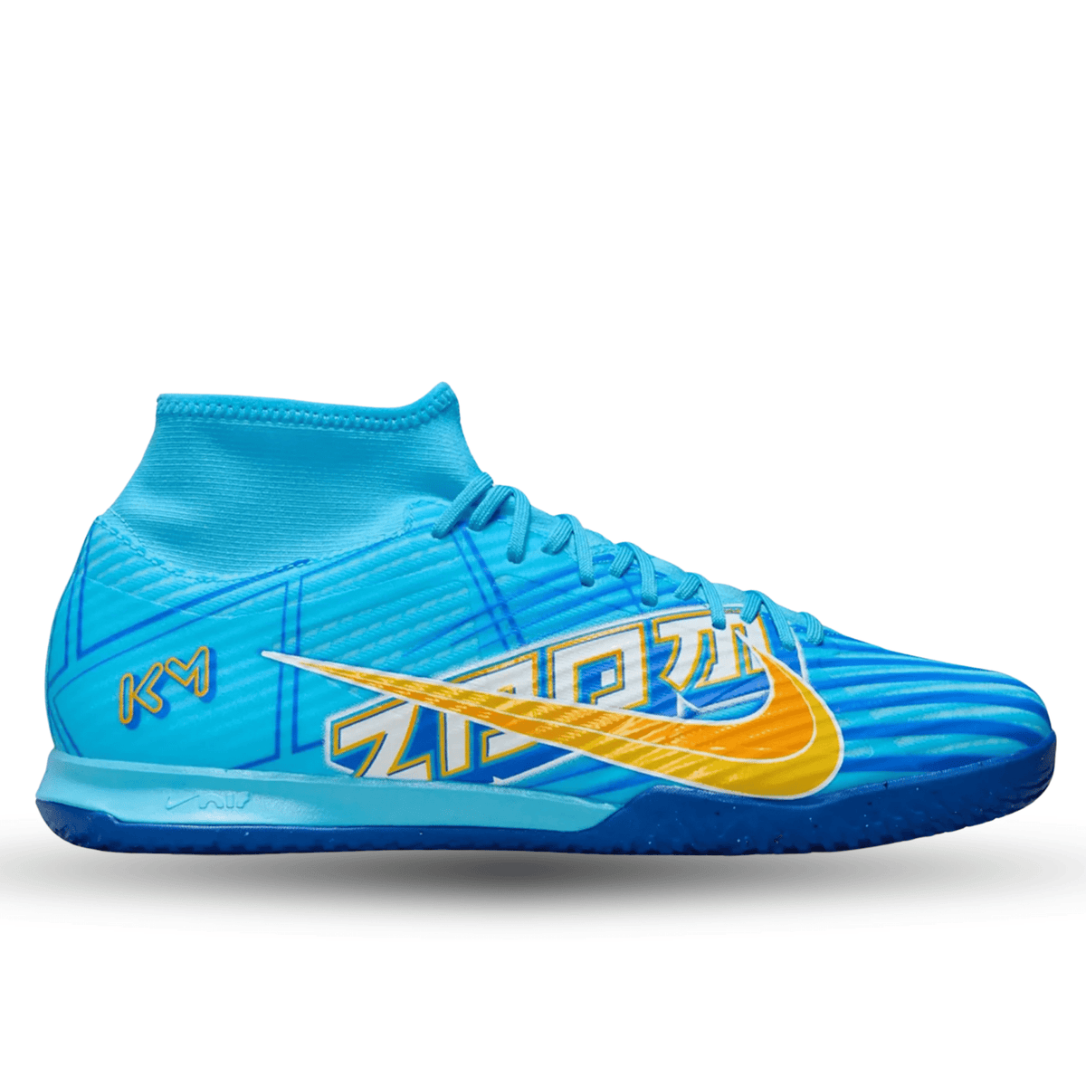 Nike Zoom Superfly 9 Academy Indoor Soccer Shoes (Baltic Blue/White) | SoccerWearhouse
