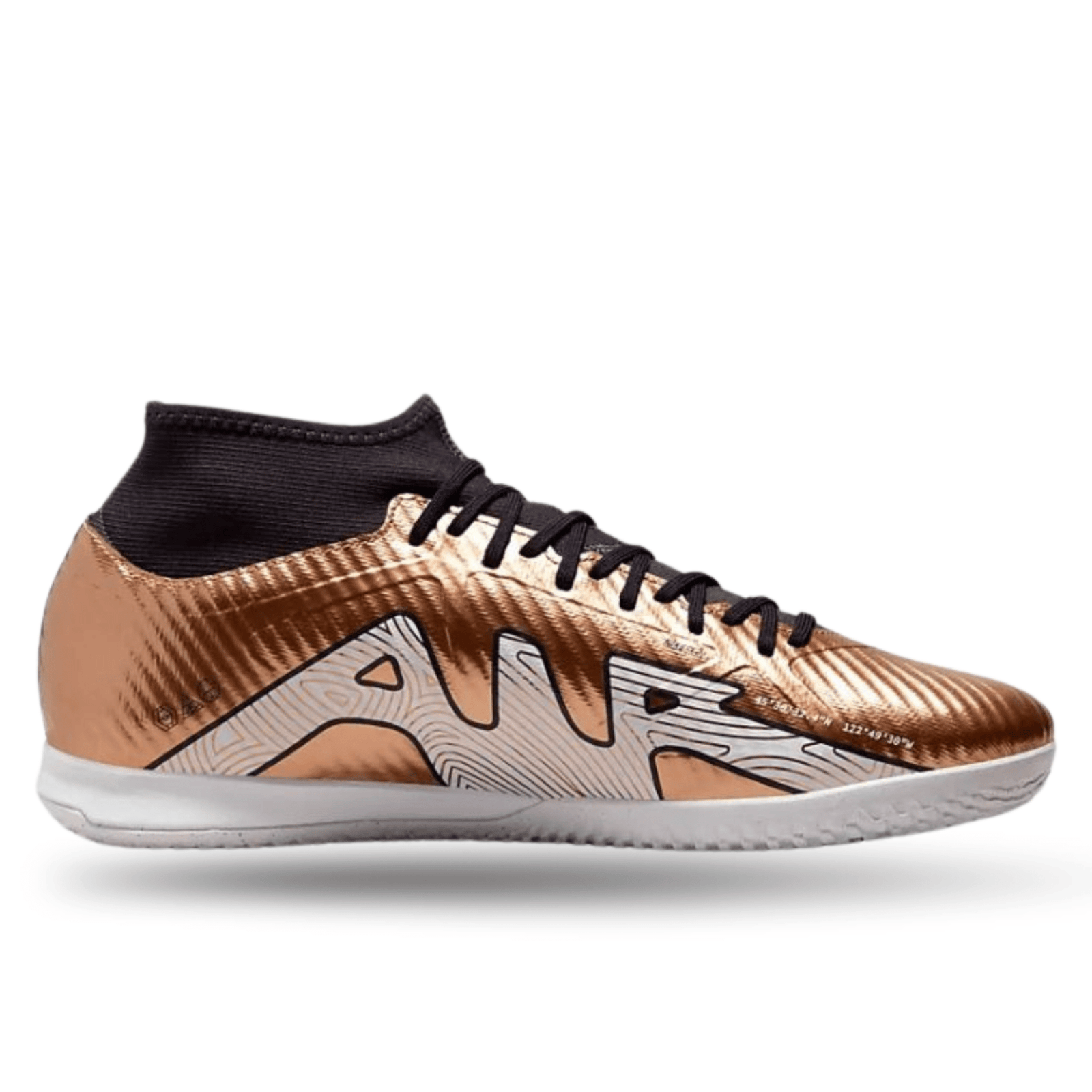 Nike Zoom Superfly 9 Academy Indoor Soccer Shoes (Metallic Copper) | SoccerWearhouse