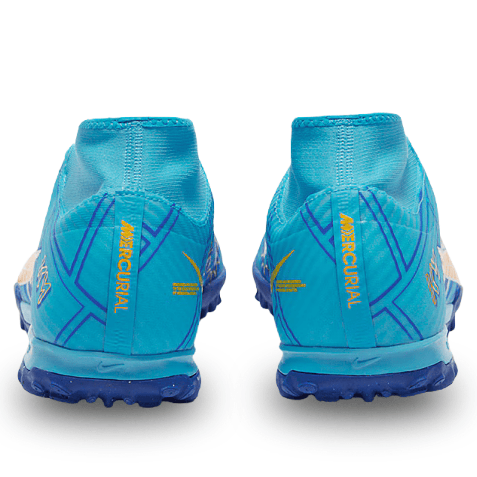 Nike Zoom Superfly 9 Academy Turf Soccer Shoes (Baltic Blue/White) | SoccerWearhouse