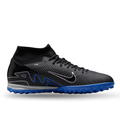 Nike Zoom Superfly 9 Academy Turf Soccer Shoes (Black/Chrome-Hyper Royal)