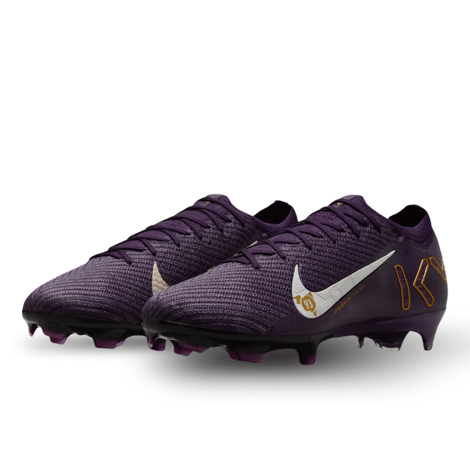 Nike Zoom Vapor 16 Elite Kylian Mbappe KM FG Soccer Cleats (Grand Purple/Pale Ivory) | SoccerWearhouse