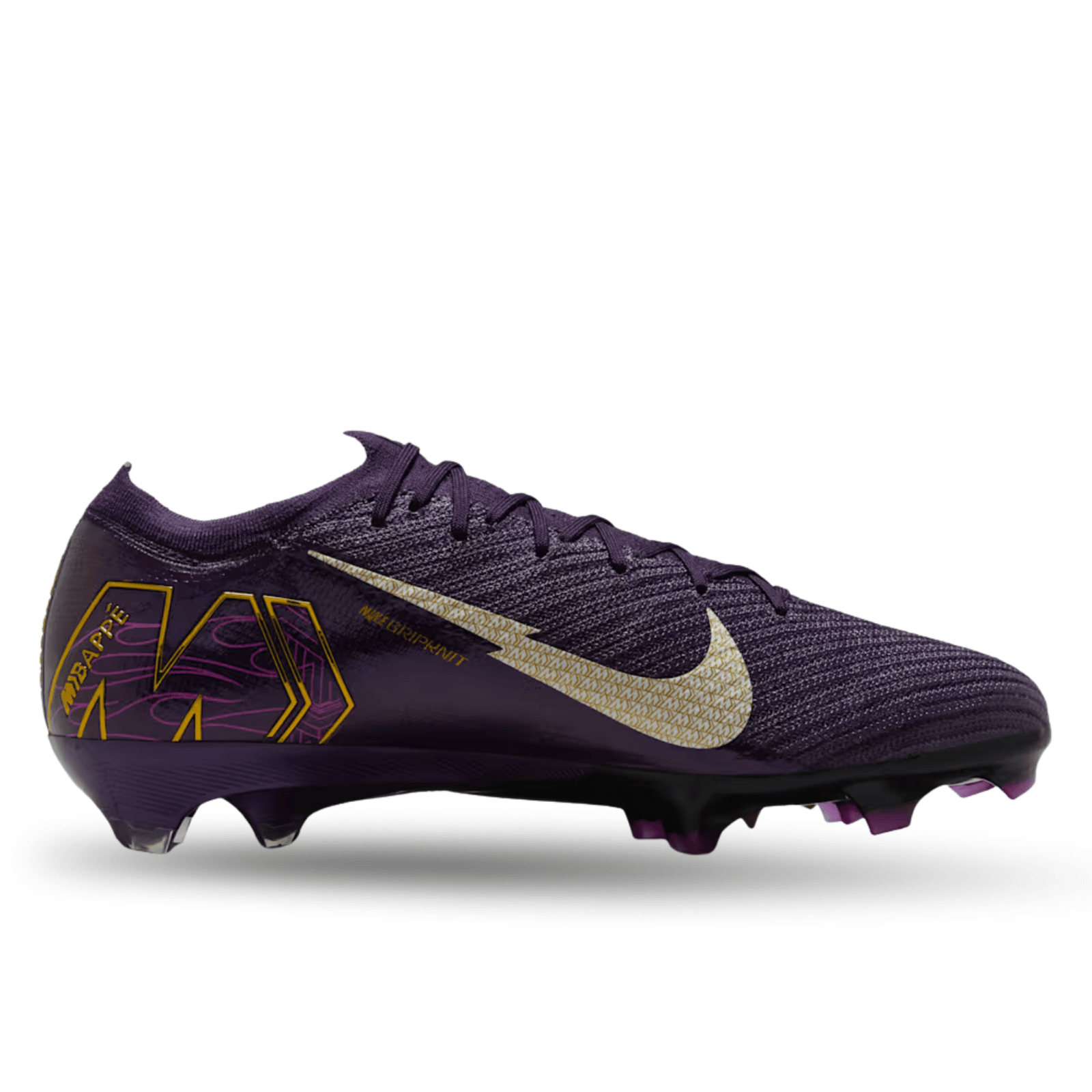Nike Zoom Vapor 16 Elite Kylian Mbappe KM FG Soccer Cleats (Grand Purple/Pale Ivory) | SoccerWearhouse