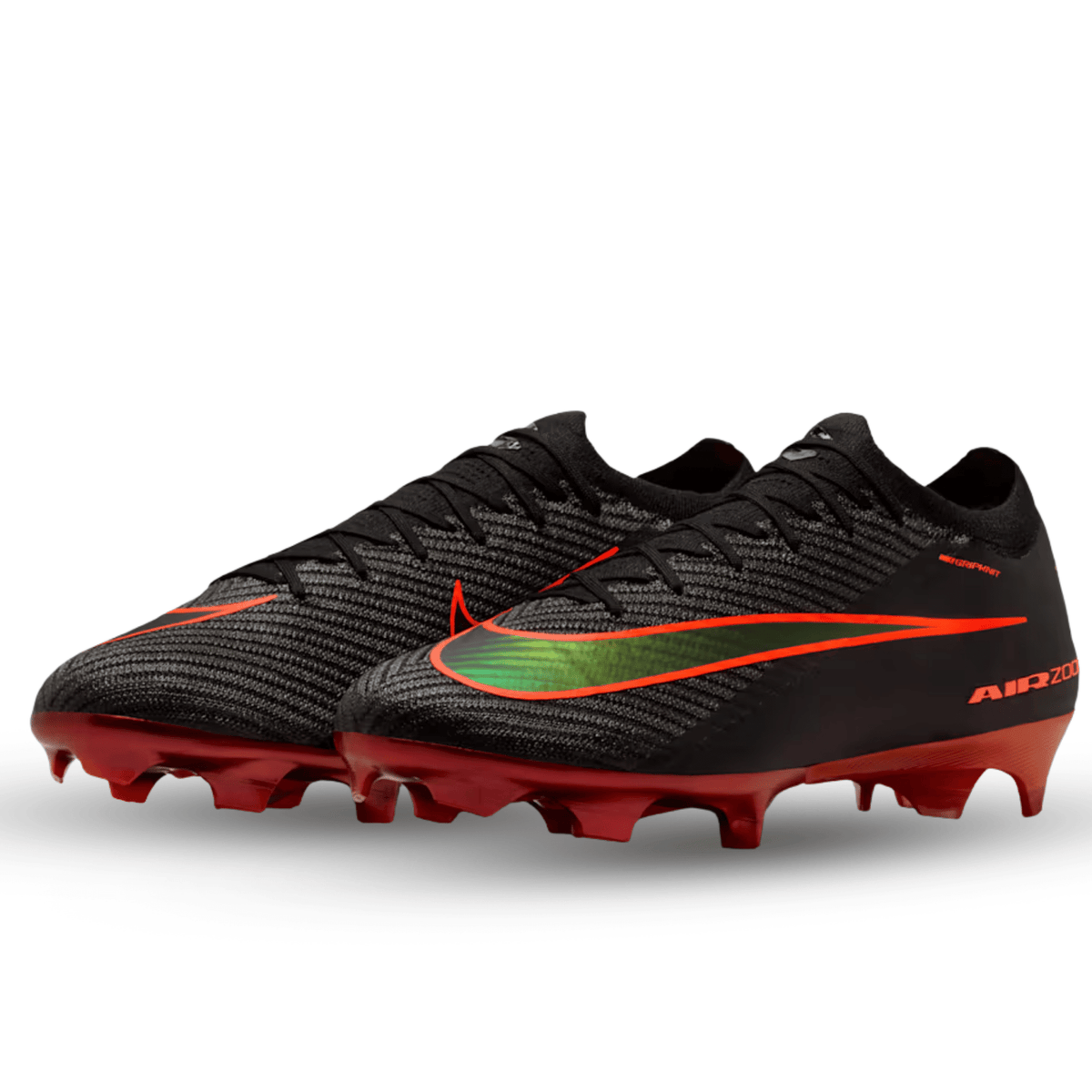 Nike Zoom Vapor 16 Elite LV8 FG Soccer Cleats (Black Hyper Crimson) | SoccerWearhouse