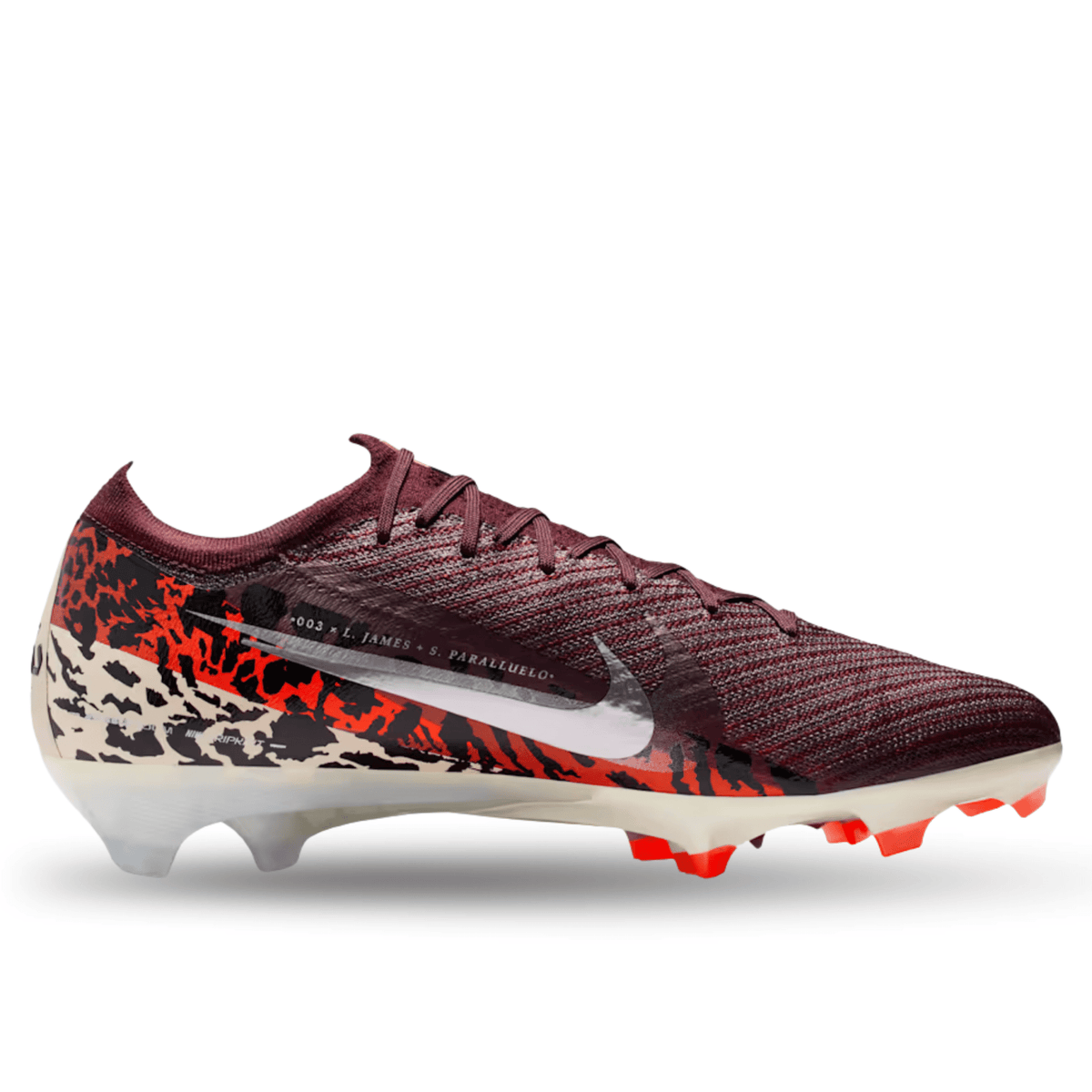 Nike Zoom Vapor 16 Elite NU3 Firm Ground Soccer Cleats (Burgundy Crush/Metallic Silver) | SoccerWearhouse