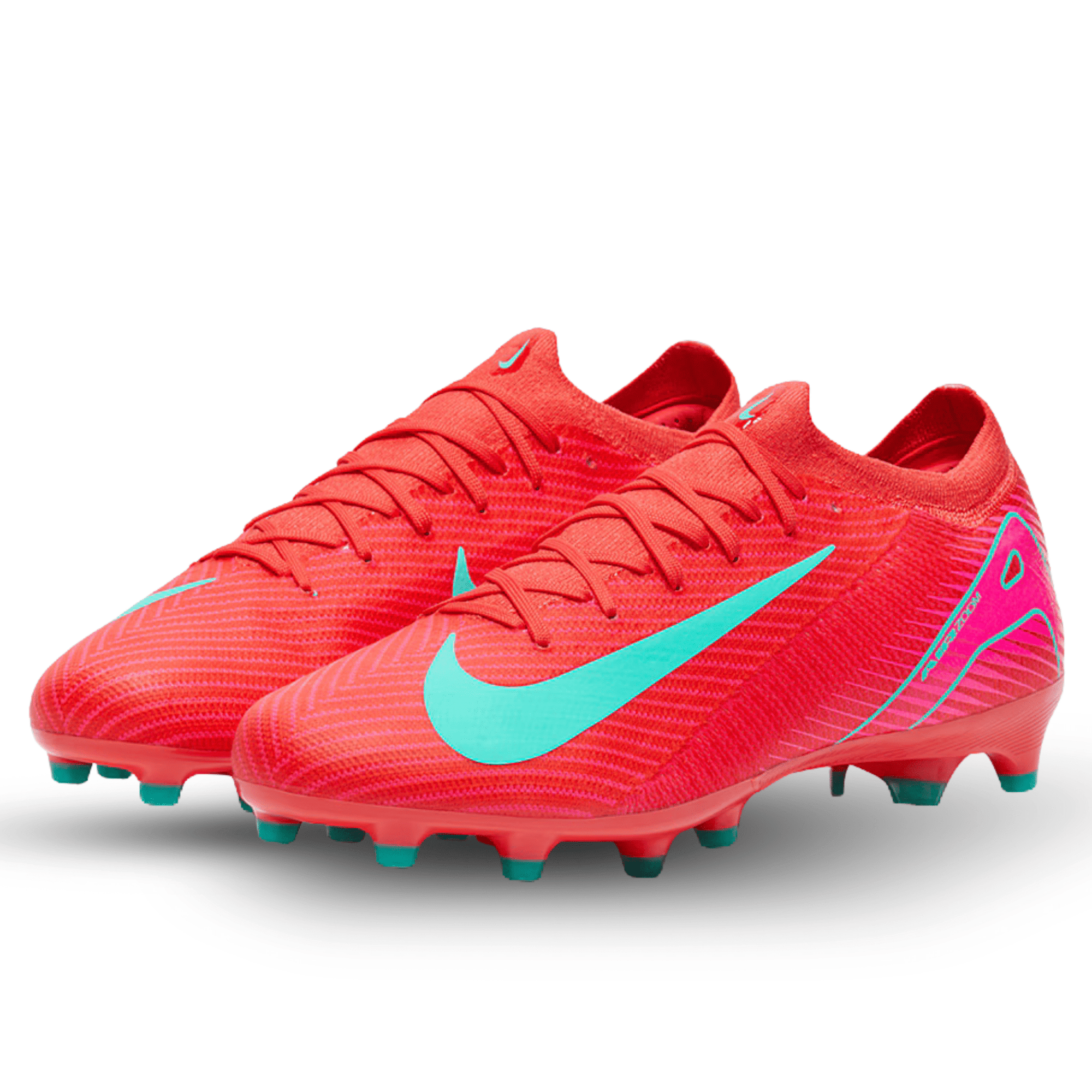 Nike Zoom Vapor 16 Pro AG-Pro Soccer Cleats (Ember Glow/Aurora Green)