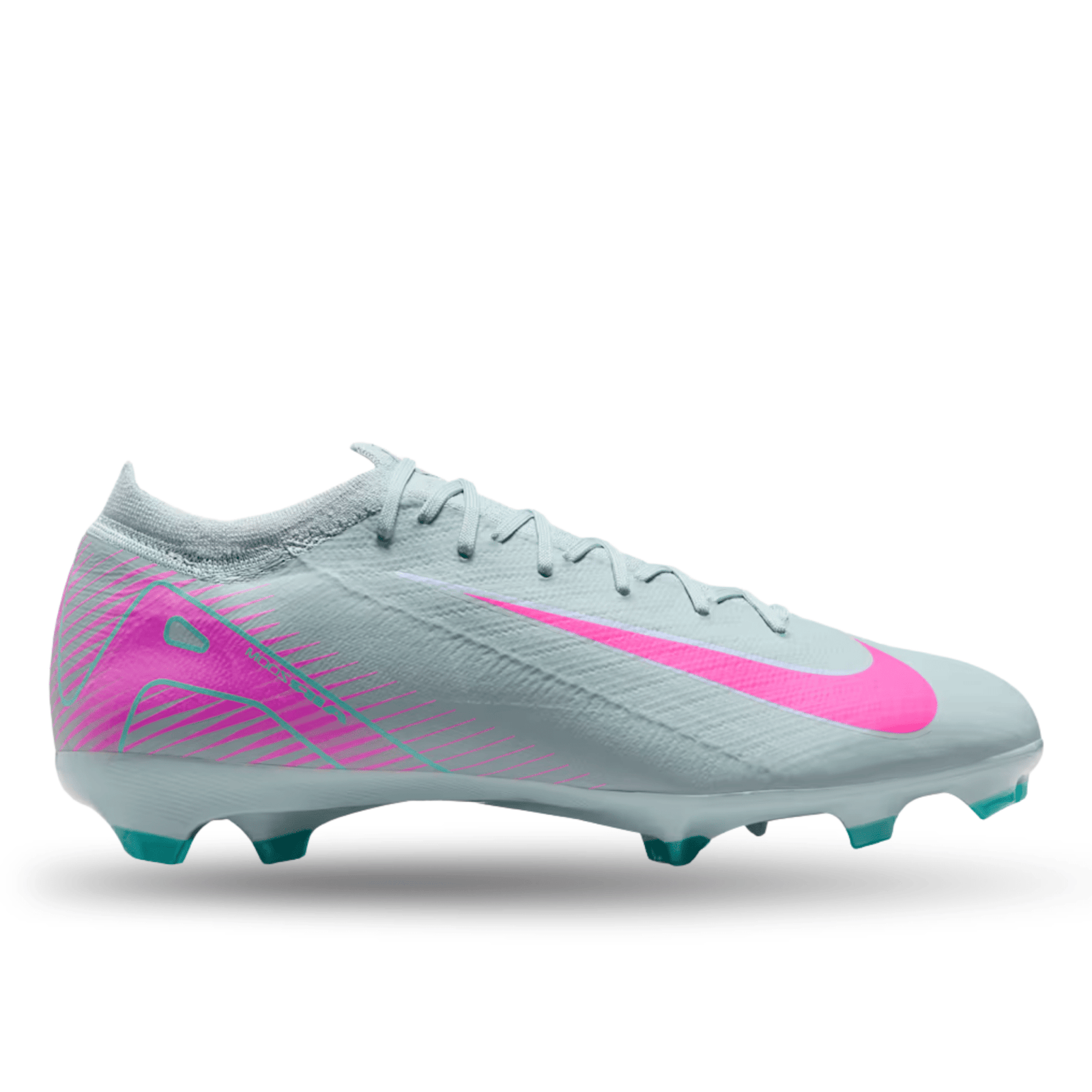 Nike Zoom Vapor 16 Pro FG Soccer Cleats (Ocean Cube/Pink Blast) | SoccerWearhouse