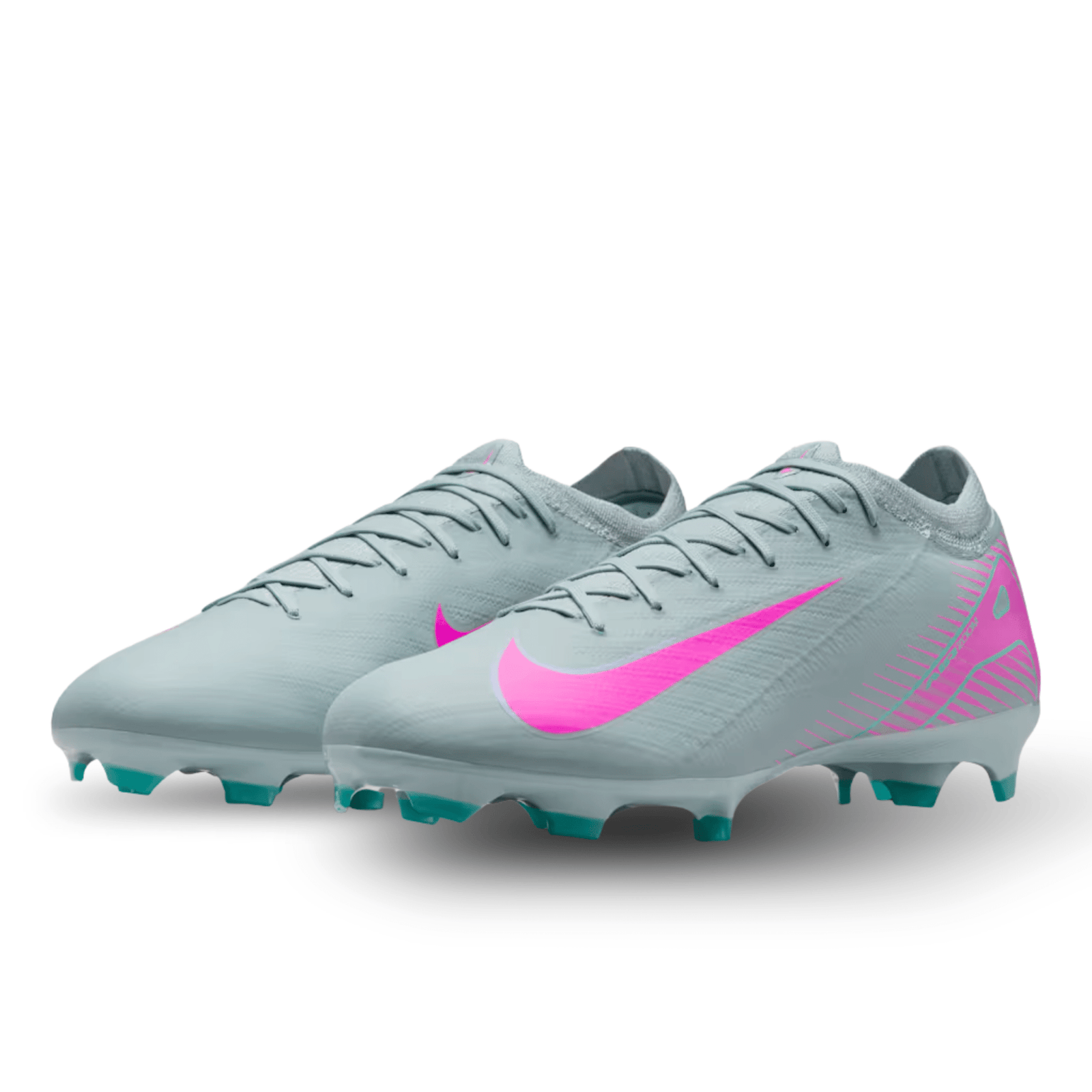 Nike Zoom Vapor 16 Pro FG Soccer Cleats (Ocean Cube/Pink Blast) | SoccerWearhouse