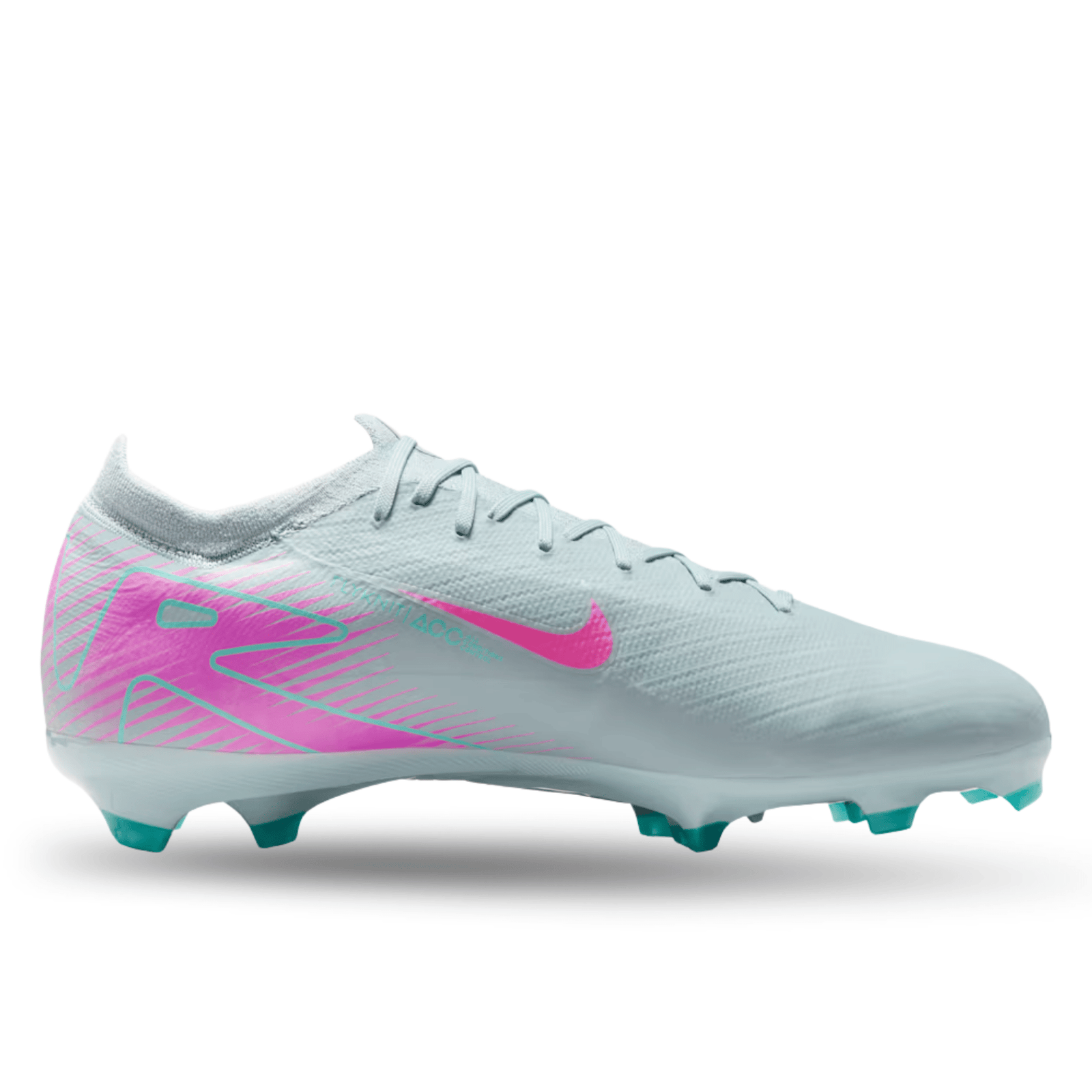 Nike Zoom Vapor 16 Pro FG Soccer Cleats (Ocean Cube/Pink Blast) | SoccerWearhouse
