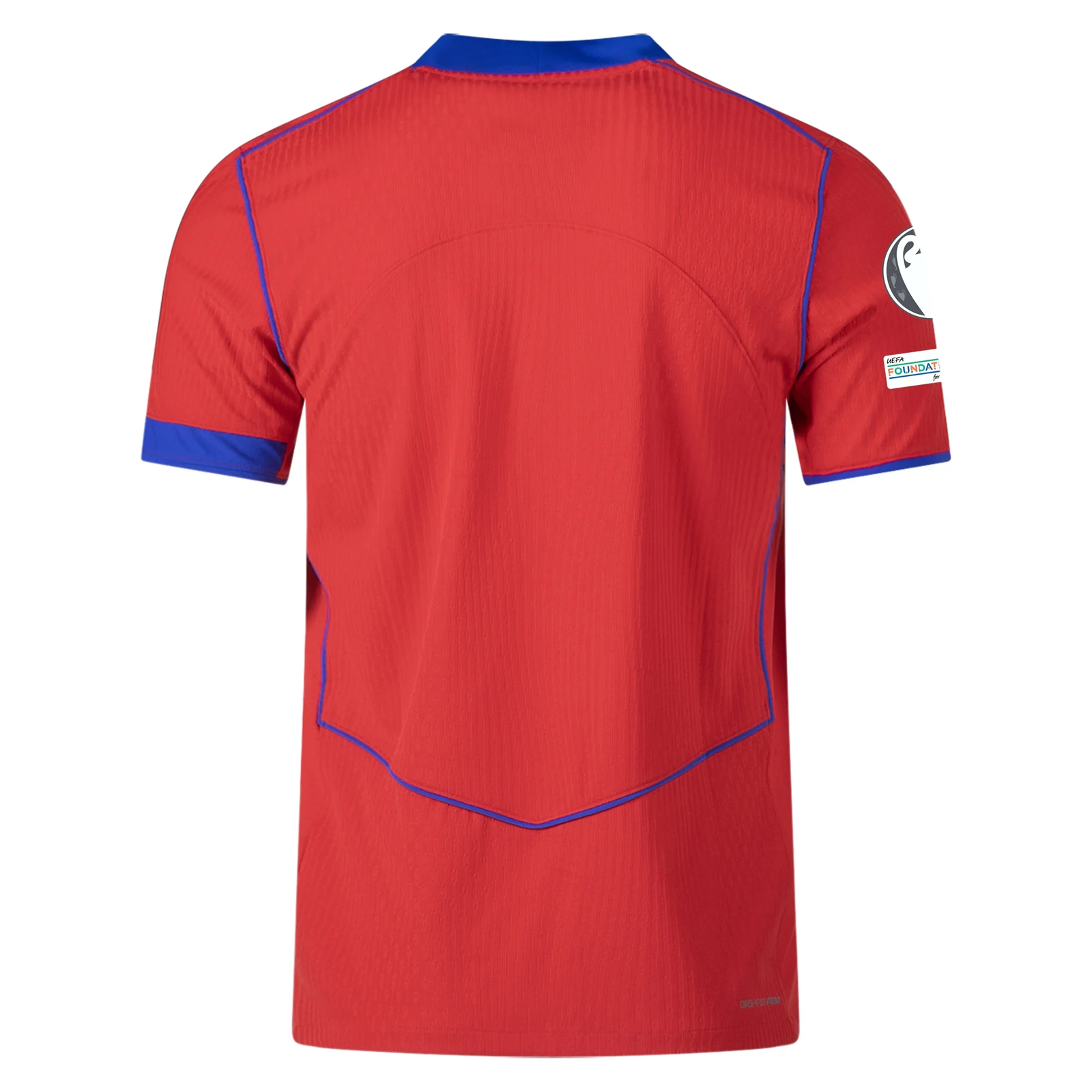 Nike Men's Paris Saint-Germain Authentic Third Jersey w/ Champions League Patches 25/26 (Sport Red/Hyper Royal)