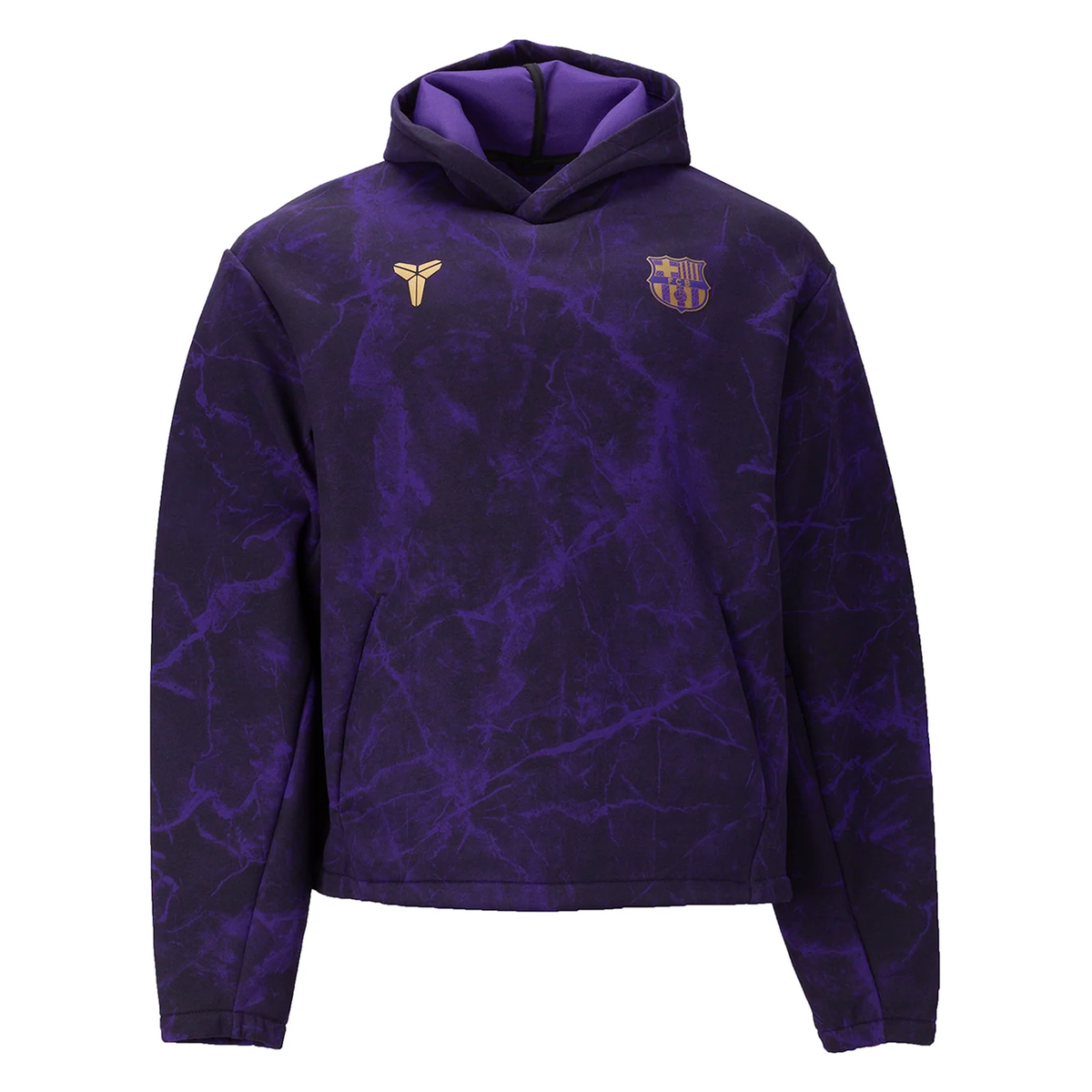 Nike Barcelona Away Pullover Hoodie 26/27 (Purple/Black)