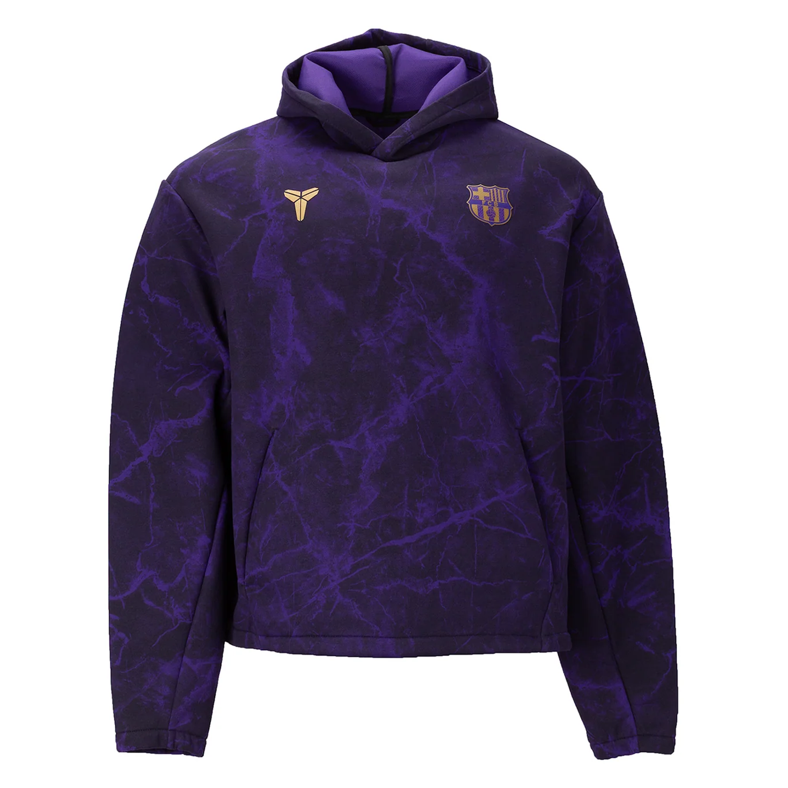 Nike Barcelona Away Pullover Hoodie 26/27 (Purple/Black)