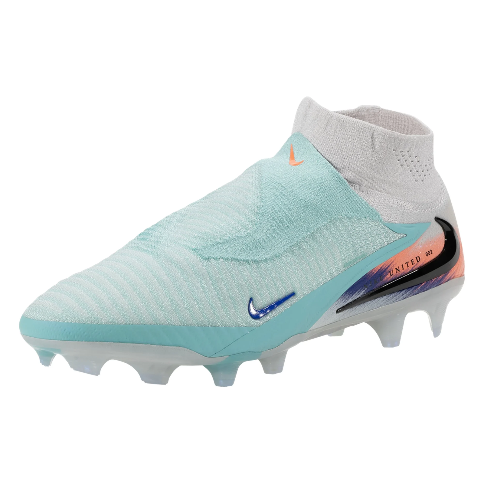 Nike Phantom 6 High Elite NU2 Firm Ground Soccer Cleats (Pistachio Frost/Hyper Orange)