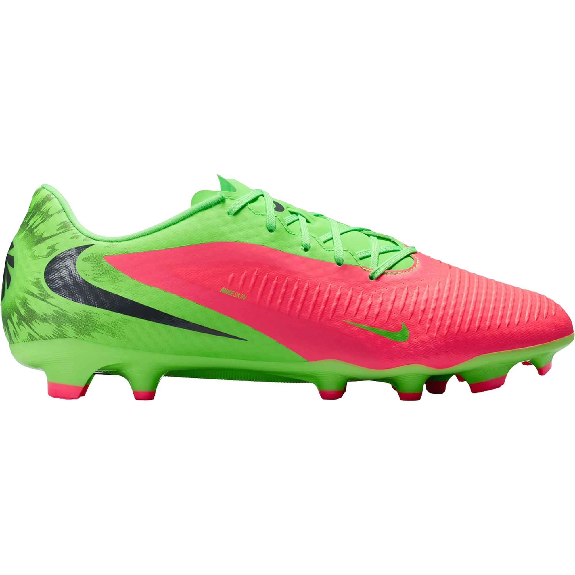 Nike Phantom 6 Low Academy EH FG/MG Soccer Cleats (Hot Punch/Black/Green Strike)