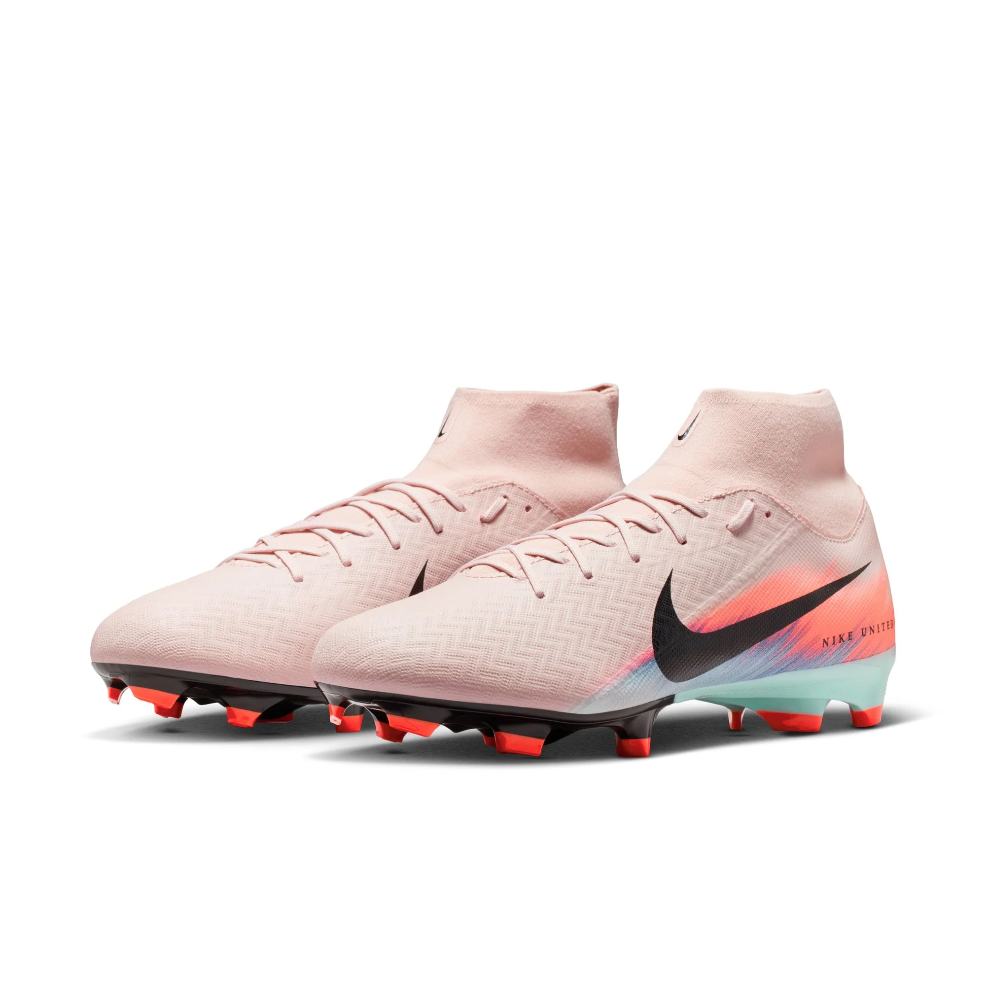 Nike Zoom Superfly 10 Academy NU2 Firm Ground/Multi Ground Soccer Cleats (Silt Red/Racer Blue)