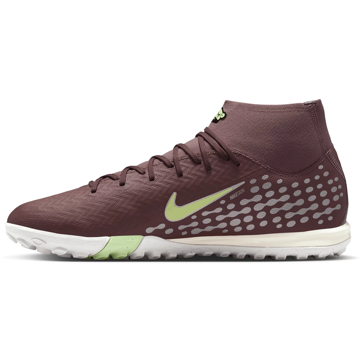 Nike Zoom Superfly 10 Academy KM Turf Soccer Shoes (Plum Eclipse/Metallic Silver)