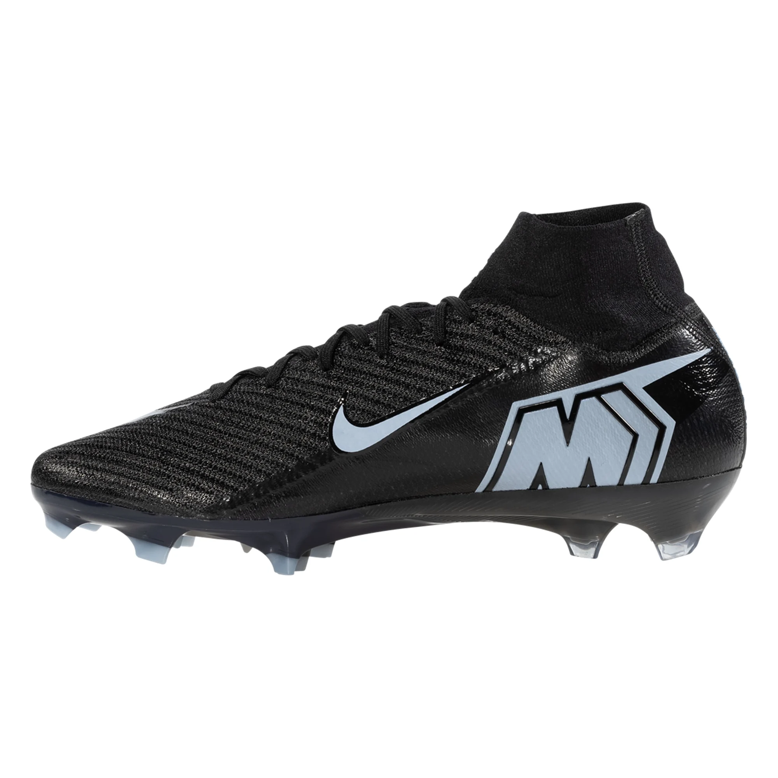 Nike Zoom Superfly 10 Elite FG Soccer Cleats (Black/Ice Blue)