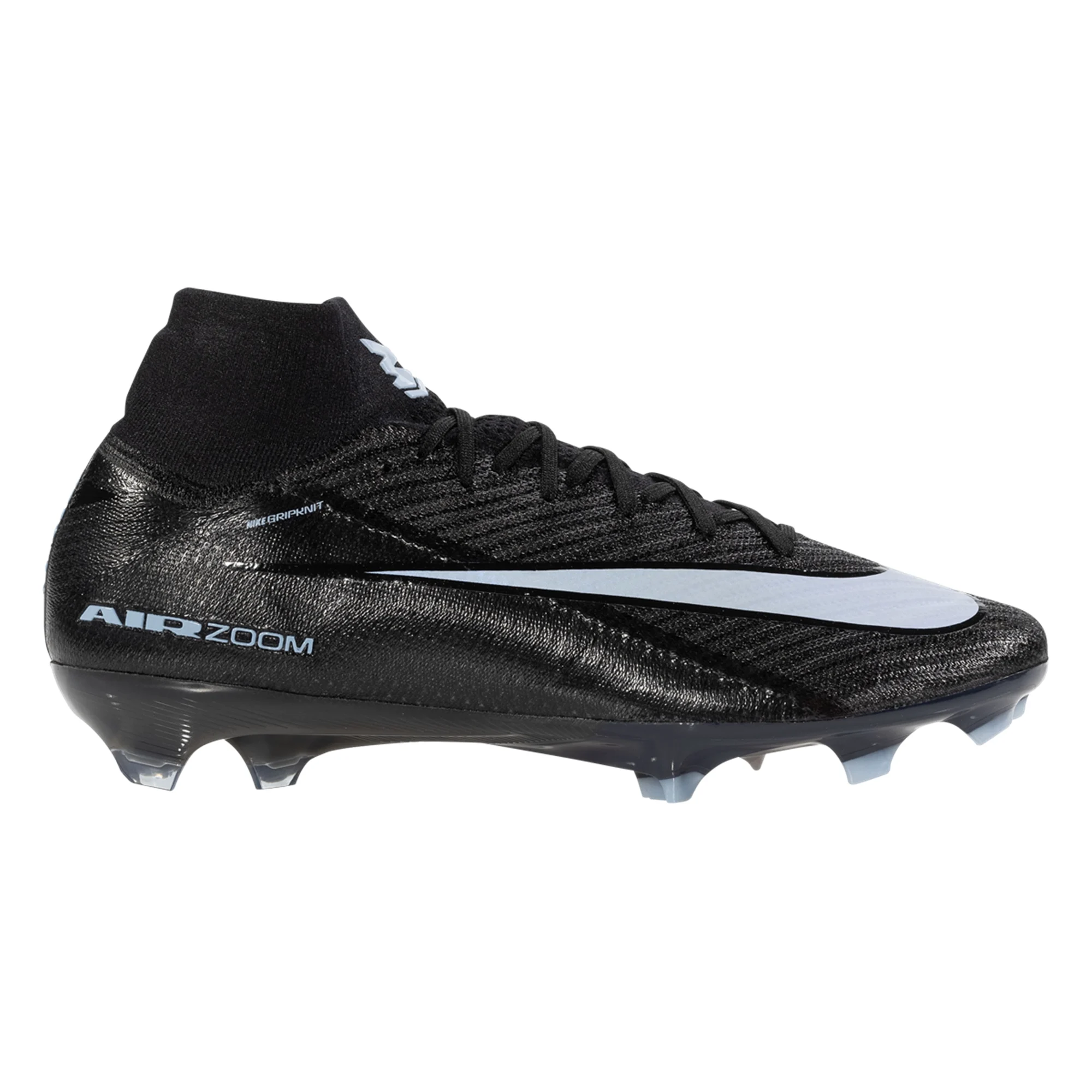 Nike Zoom Superfly 10 Elite FG Soccer Cleats (Black/Ice Blue)