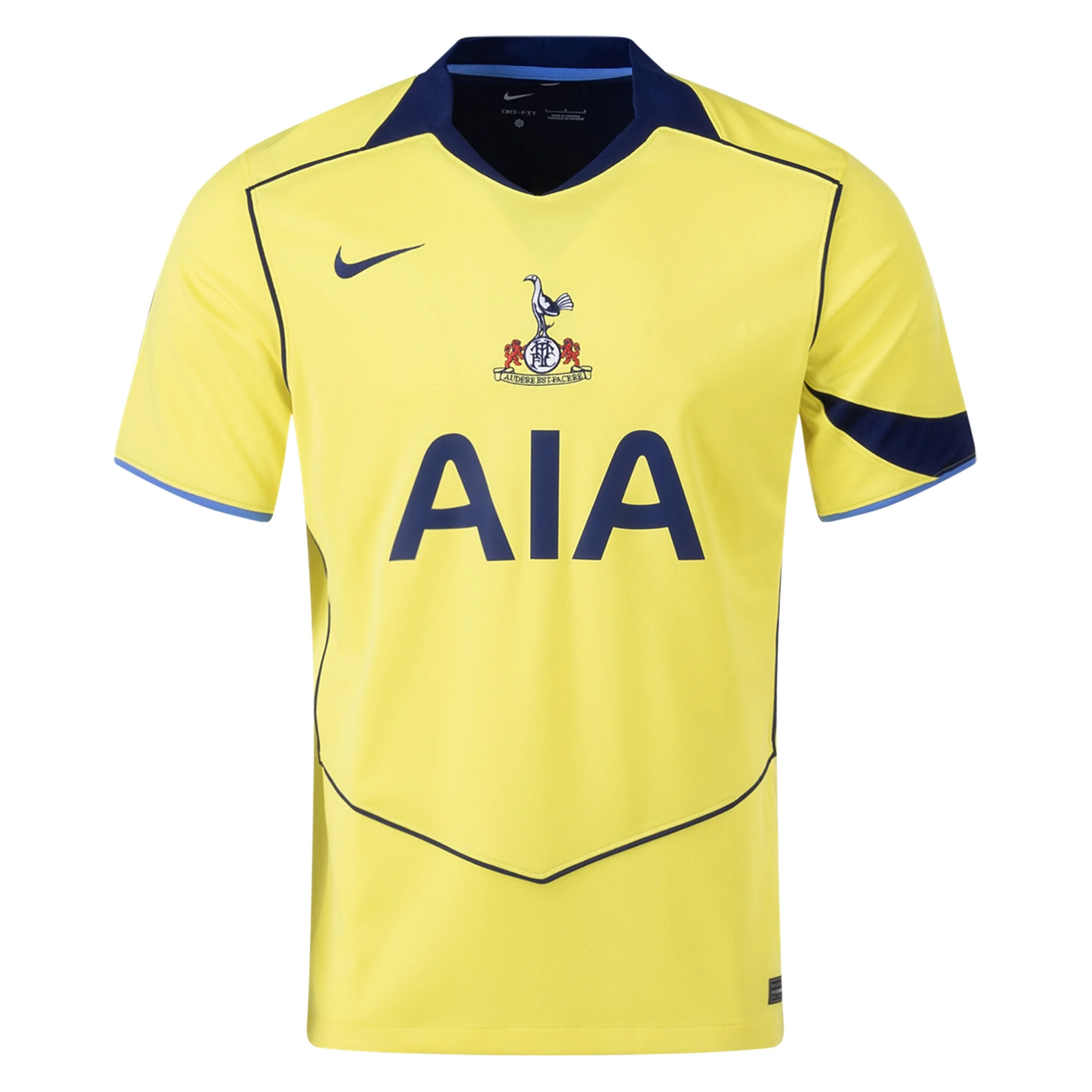 Nike Men's Tottenham T90 Third Jersey 25/26 (Dynamic Yellow/Blue Void)