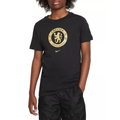 Nike Youth Chelsea Crest T-Shirt 23/24 (Black/Gold)