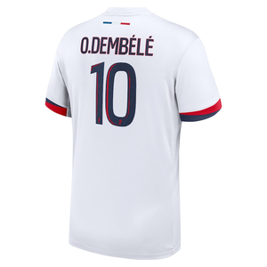 Nike Paris Saint-Germain Ousmane Dembele Away Jersey 24/25 (White/Midnight Navy)