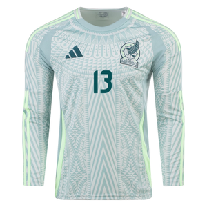 adidas Mens Mexico Guillermo Ochoa Away Long Sleeve Jersey 24/25 (Linen Green)