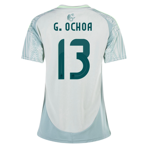 adidas Womens Mexico Guillermo Ochoa Away Jersey 24/25 (Linen Green)