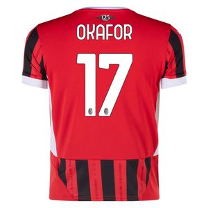 Puma Youth AC Milan Noah Okafor Home Jersey 24/25 (Puma Red/Black)