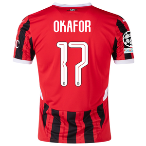 Puma AC Milan Noah Okafor Home Jersey w/ Champions League Patches 24/25 (Puma Red/Puma Black)