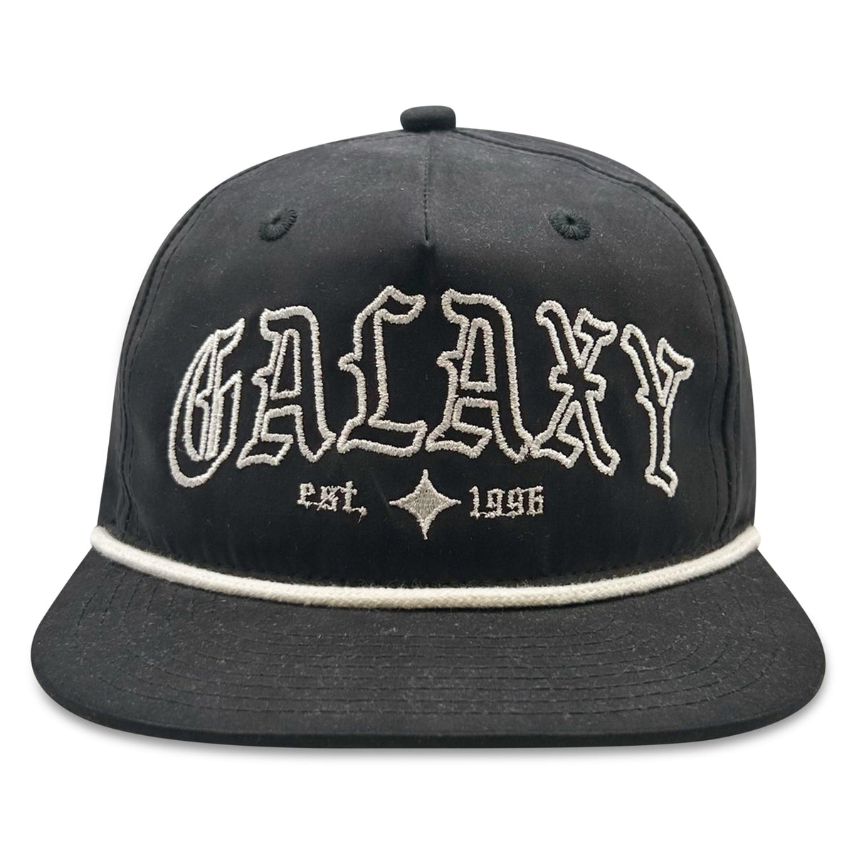 OneTwoThreads LA Galaxy Established 1996 Cap Hat (Black) | SoccerWearhouse