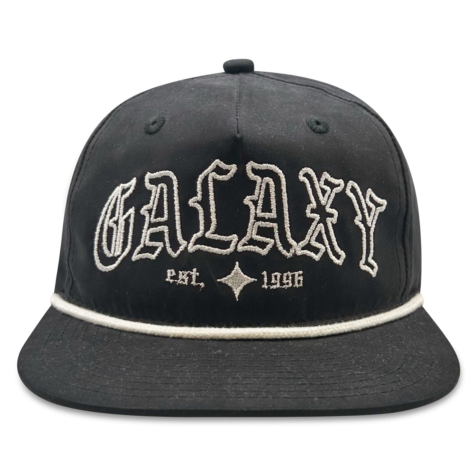OneTwoThreads LA Galaxy Established 1996 Cap Hat (Black) | SoccerWearhouse