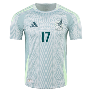 adidas Mens Mexico Authentic Orbelín Pineda Away Jersey 24/25 (Linen Green)