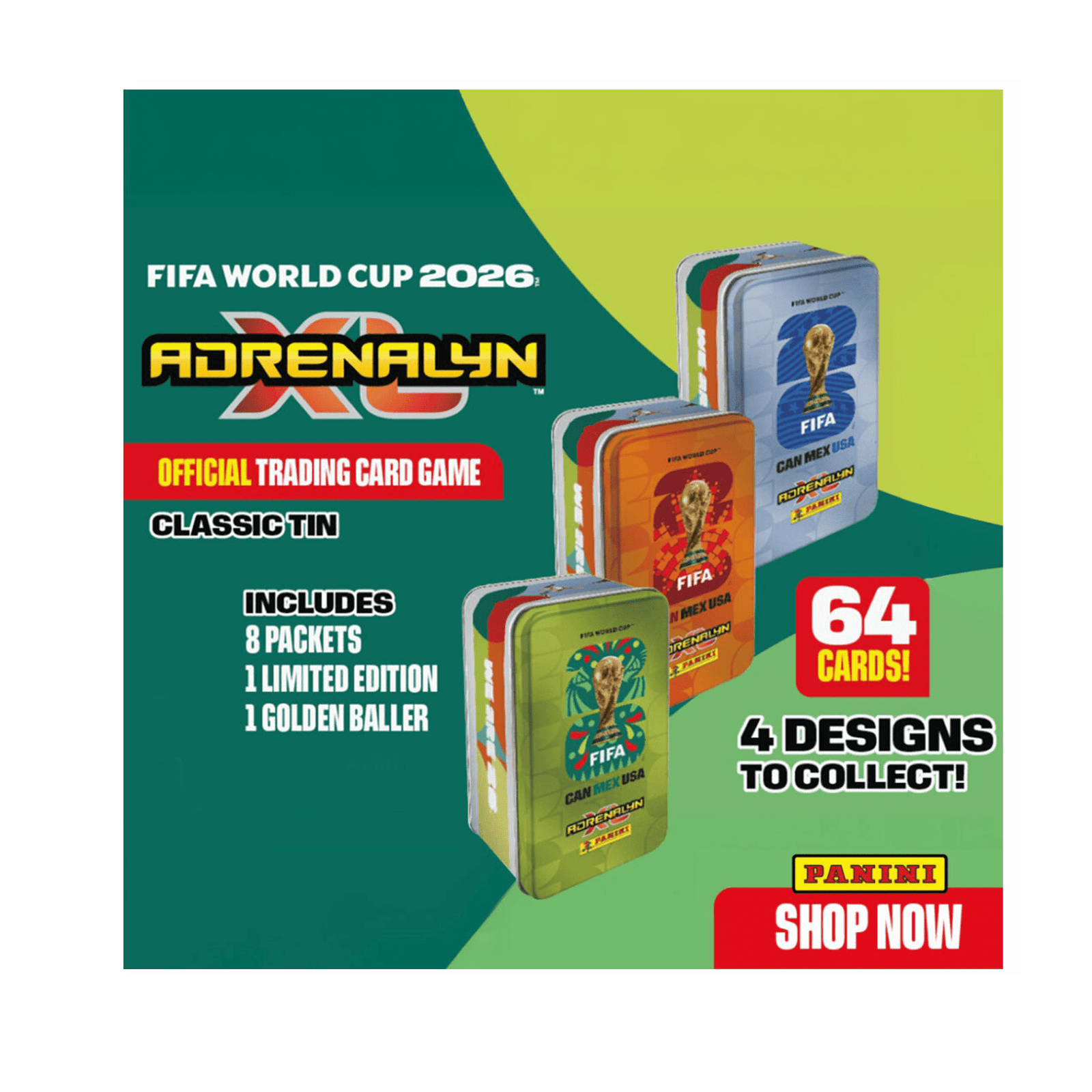 Panini Adrenalyn XL 2026 FIFA World Cup Mega Tin 4 Trading Card (Blue) | SoccerWearhouse