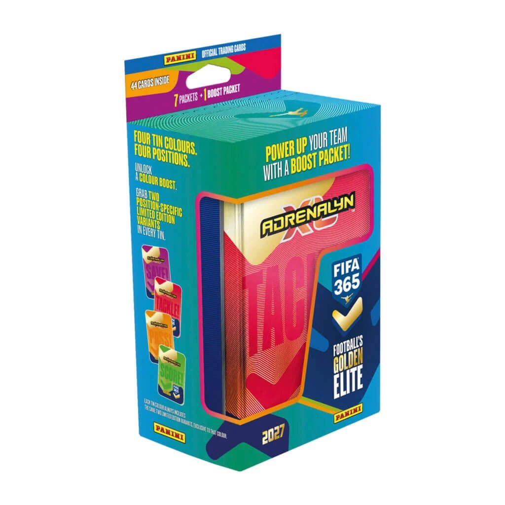 Panini Adrenalyn XL FIFA 365 Tackle Mega Tin Trading Cards 26/27 (44 Cards) | SoccerWearhouse