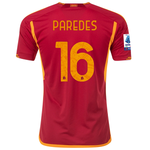 adidas Roma Leandro Paredes Home Jersey w/ Serie A Patch 23/24 (Team Victory Red)