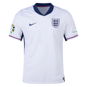 Nike England Home Jersey w/ Euro 2024 Patches 24/25 (White/Blue Void)