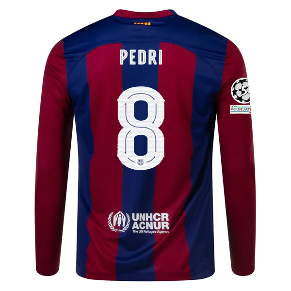 Barcelona home long sleeve jersey sales