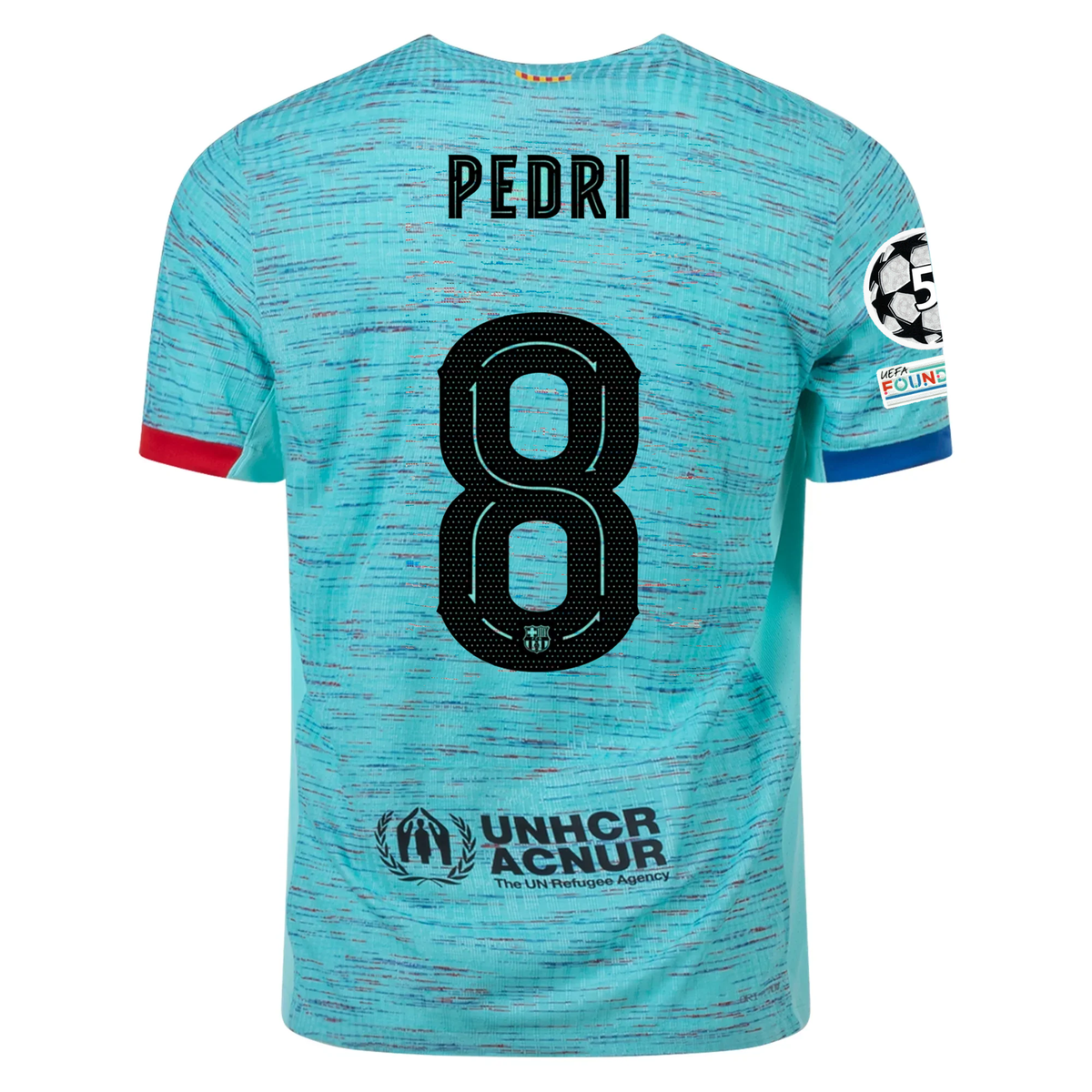 Nike Barcelona Authentic Pedri Match Vaporknit Third Jersey w/ Champio ...