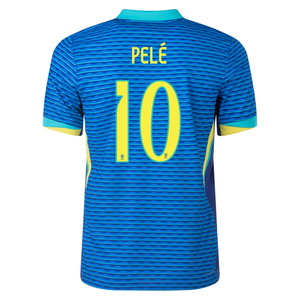Nike Brazil Authentic Pele Away Jersey 24/25 Soar/Dynamic Yellow)