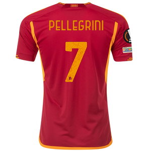 adidas Roma Lorenzo Pellegrini Home Jersey w/ Europa League Patches 23/24 (Team Victory Red)