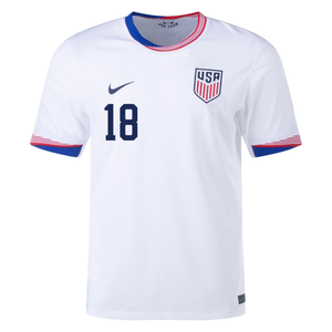 Nike United States Ricardo Pepi Home Jersey 24/25 (White)