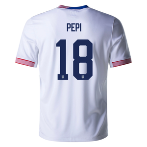 Nike United States Ricardo Pepi Home Jersey 24/25 (White)