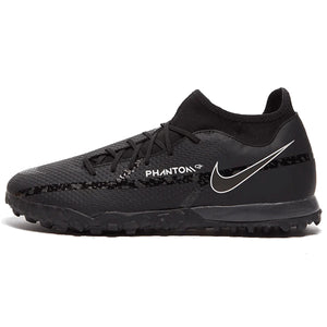 Nike Phantom GT2 Academy DF Turf Soccer Shoes (Black/Dark Smoke Grey)