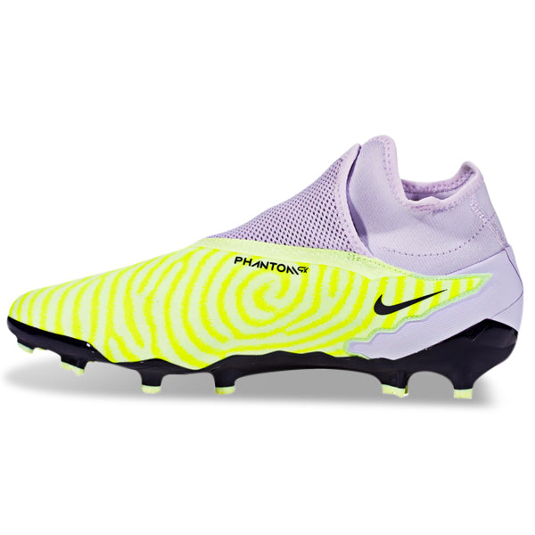 Nike Phantom GX Pro DF Firm Ground Soccer Cleats (Barely Volt/Gridiron)