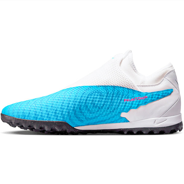 Nike Phantom GX Academy DF Turf Soccer Shoes (Baltic Blue/Pink