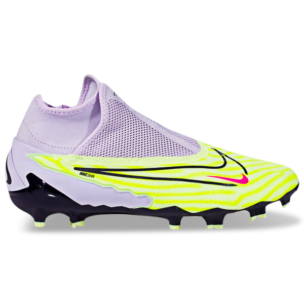 Nike Phantom GX Pro DF Firm Ground Soccer Cleats (Barely Volt/Gridiron)