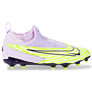 Nike Jr. Phantom GX Academy DF FG/MG Soccer Cleats (Barely Volt/Gridiron)