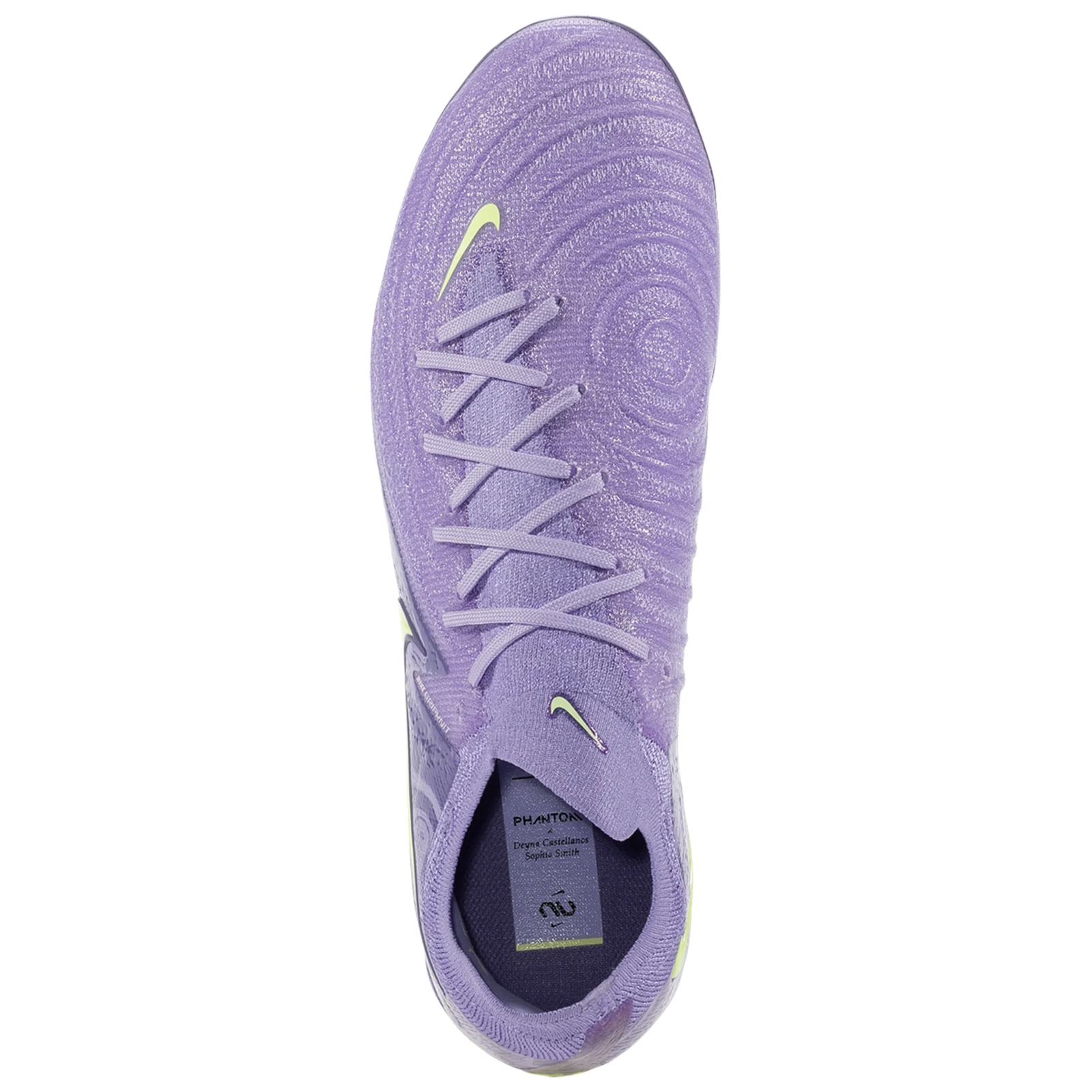 Nike United Phantom GX II Elite FG Soccer Cleats (Purple Agate/Barely Volt)